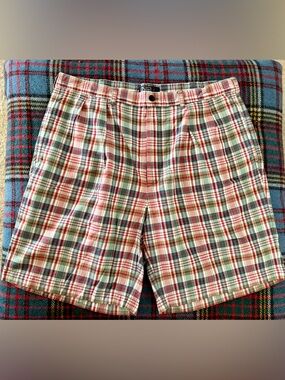 Vintage Polo Ralph Lauren Size 38 Plaid Shorts